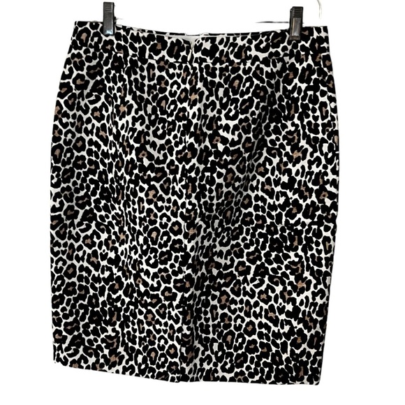 J. Crew The Pencil Skirt Cheetah Leopard Animal Print Mini Straight Work 4 - Picture 10 of 14